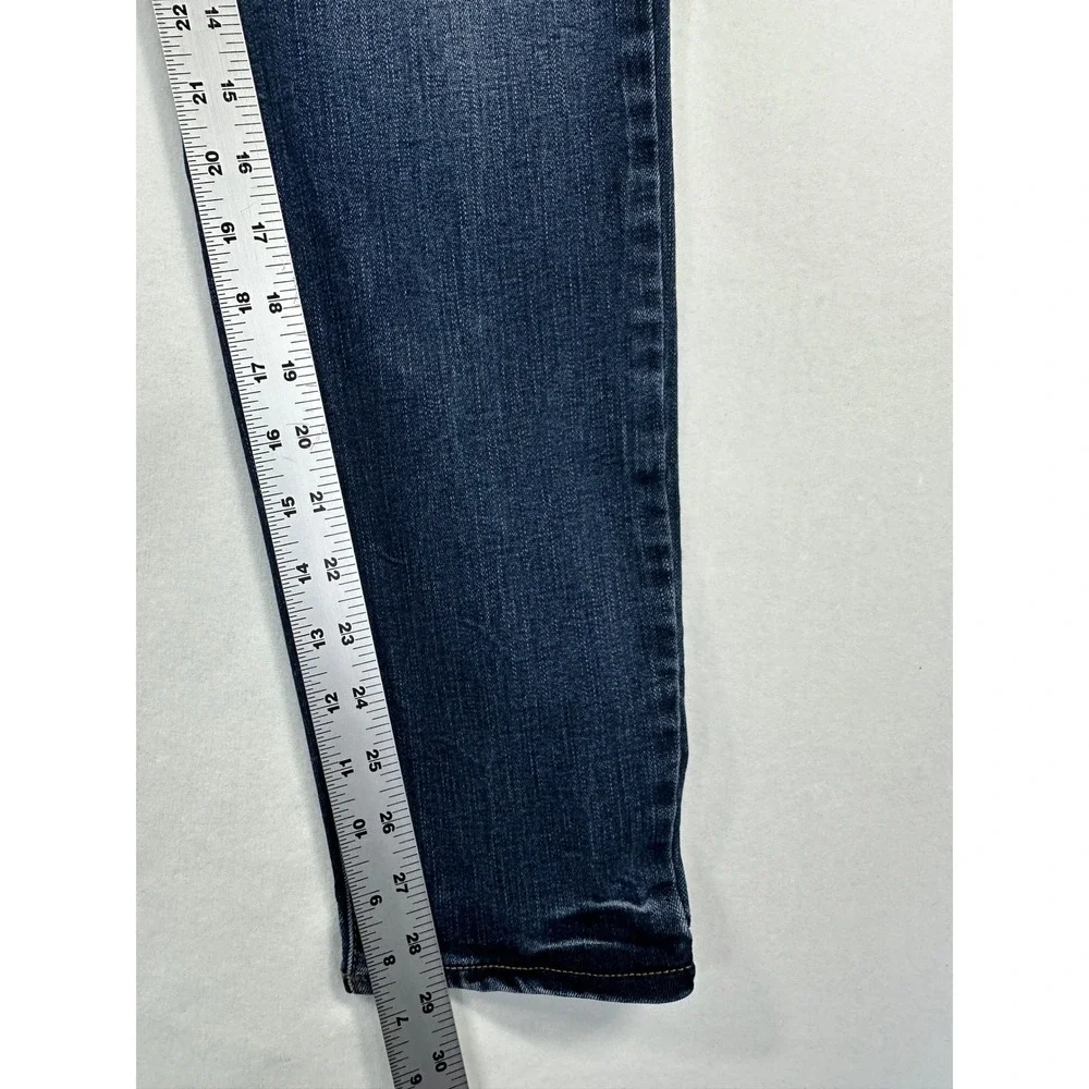 Silver Jeans Avery Skinny Denim Sz 32x29 Dark Faded Wash Indigo Stretch Mid Rise